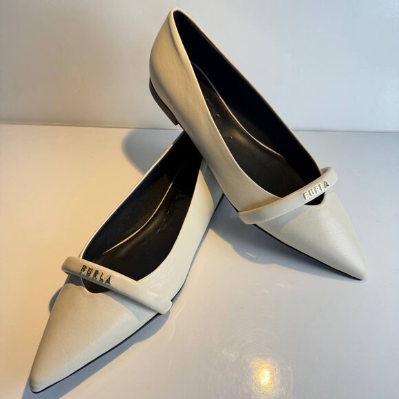 Furla Shoes - Furla Women’s Leather Ballet Flats – Size 41/ US 10 (Made in Italy)